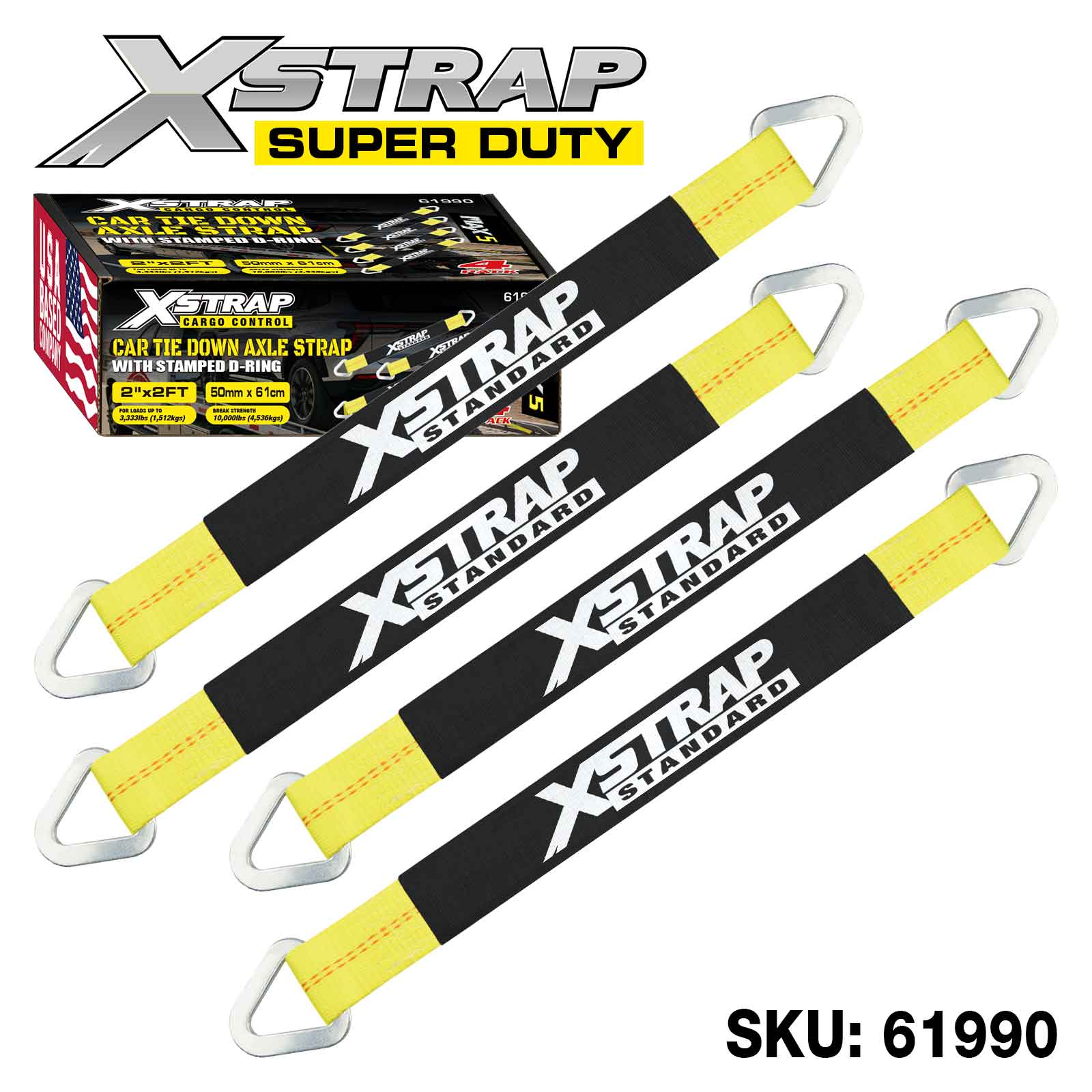 Xstrap 61990 4PK Alex Kayış 3,300 lb SWL